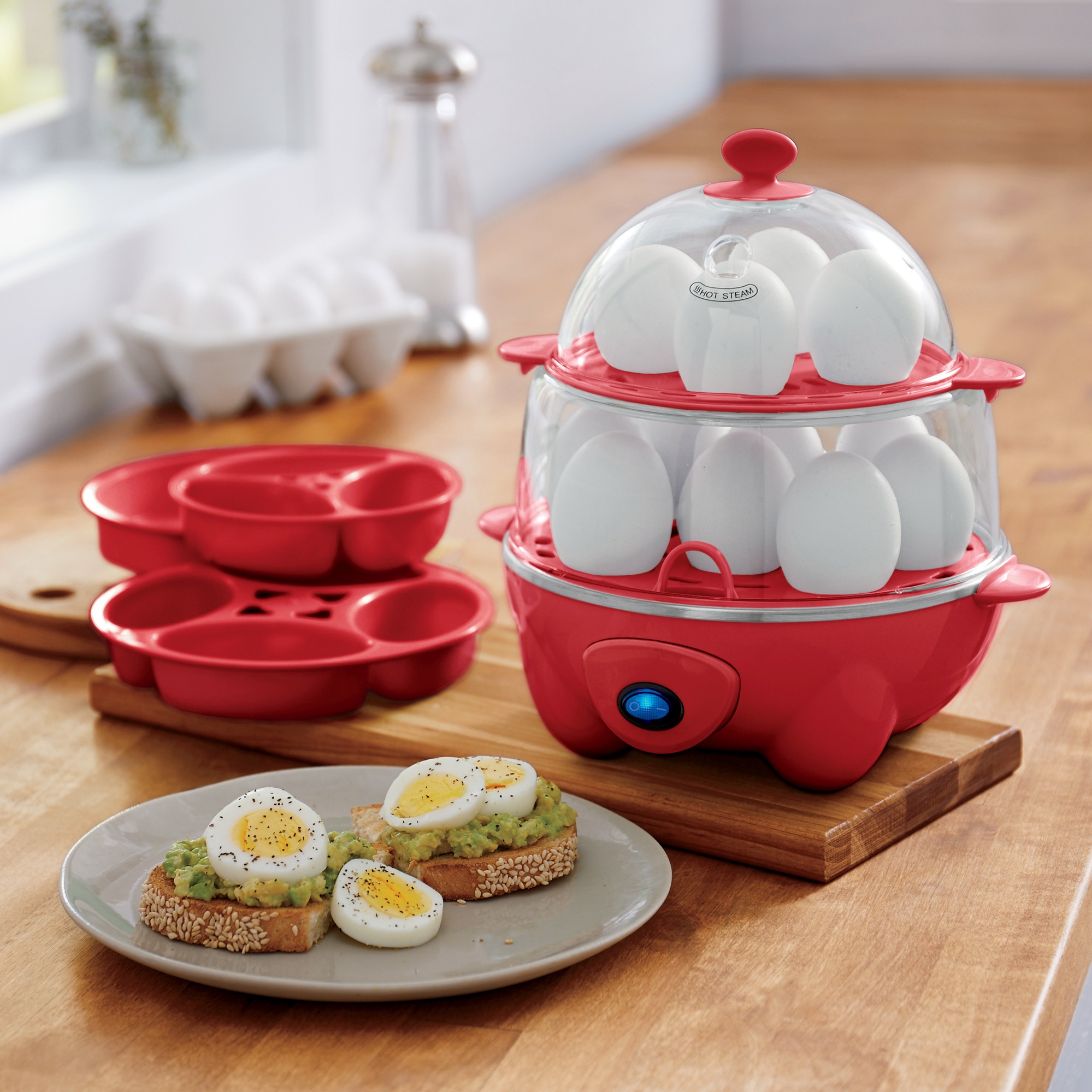 red egg cooker