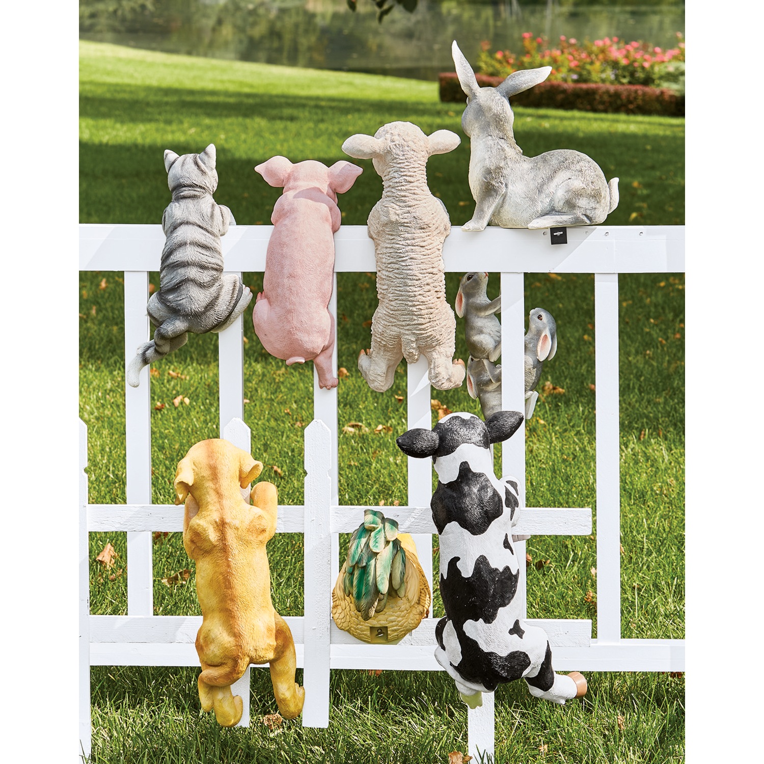 Farm Animal Peekaboo Statues Country Door