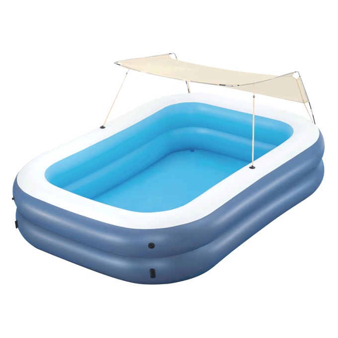 H20GO! Summer Bliss Shaded Inflatable Pool for Kids Ages 6 and Above, , large