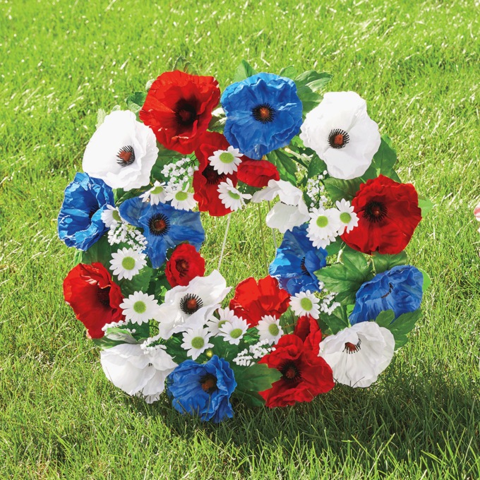 Solar Memorial Wreath, , large