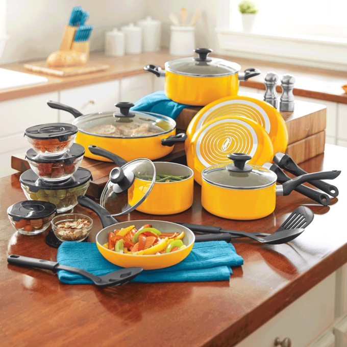 Ginny’s 24-Piece Essential Cookware Set, Golden Honey, large