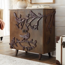 Carved Bird Cabinet, , large