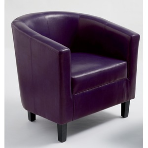 Hudson Barrel Chair, Purple, large