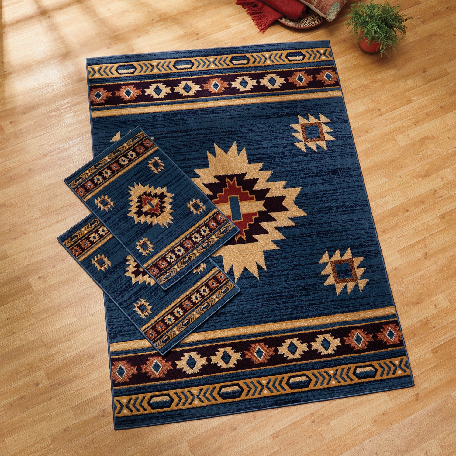 3 piece rug sets for living room with runner