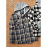 Men's Cotton Flannel with Fleece Hoodie, , large