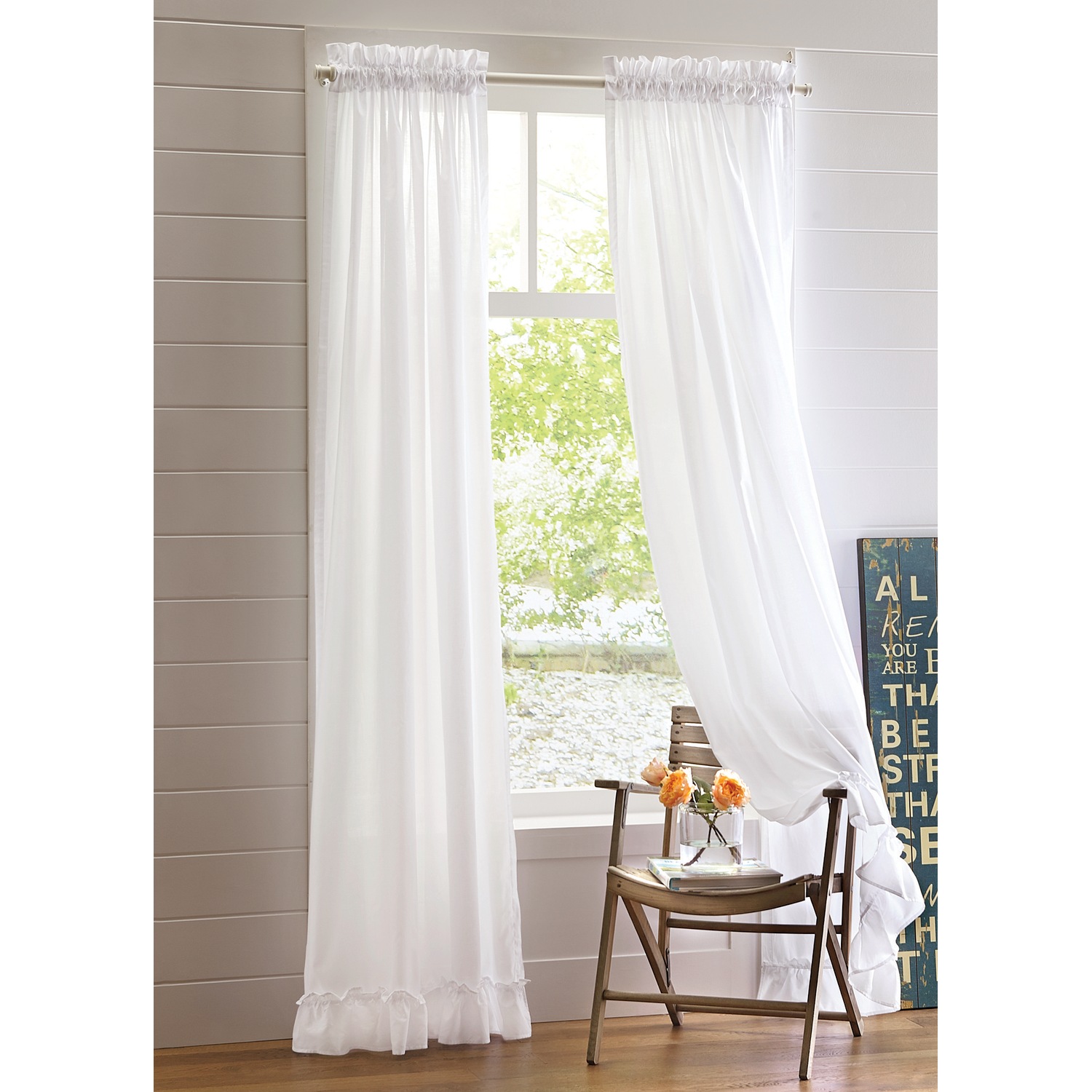 Cottage Voile Window Treatments Country Door