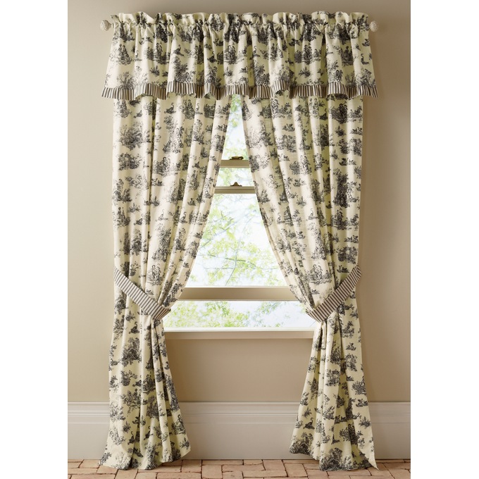 Toile Panel Pair, Black, large