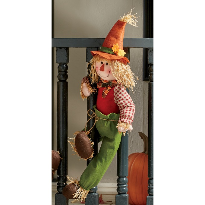 Girl or Boy Scarecrow Porch Hugger, , large