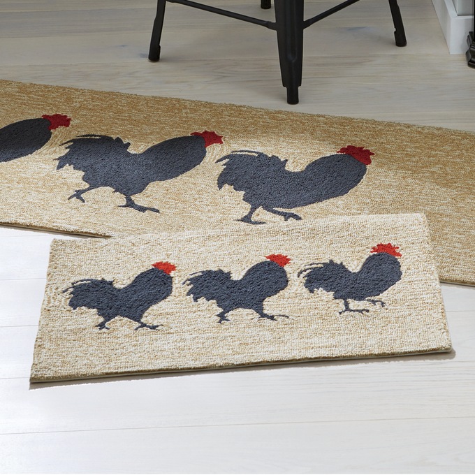 Roosters Indoor Outdoor Mat Country Door