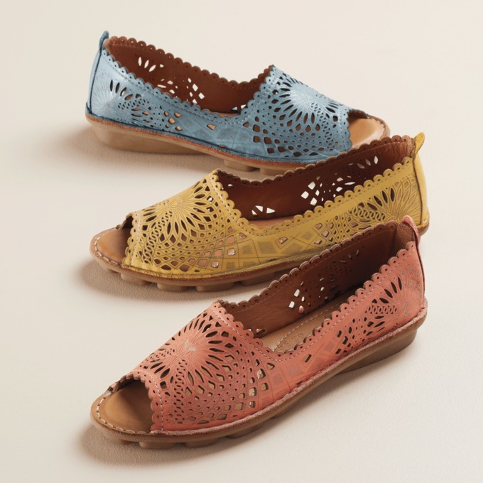 Spring Step Brandal Peep-Toe Slip-On, , large