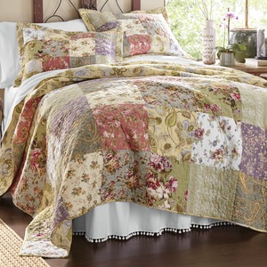 Blooming Prairie Oversized Quilt, , large