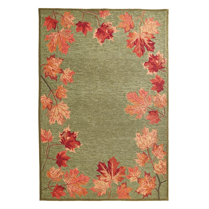 Ravella Fall Leaves Indoor/Outdoor Rug, , large