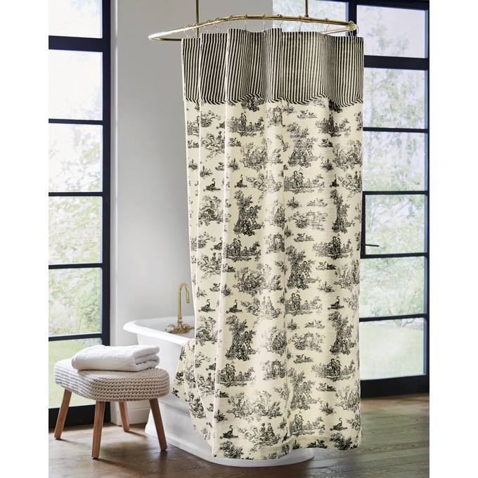 Toile Shower Curtain Country Door