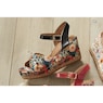 Clarks Chicly Genuine Leather Floral Sandal, , large