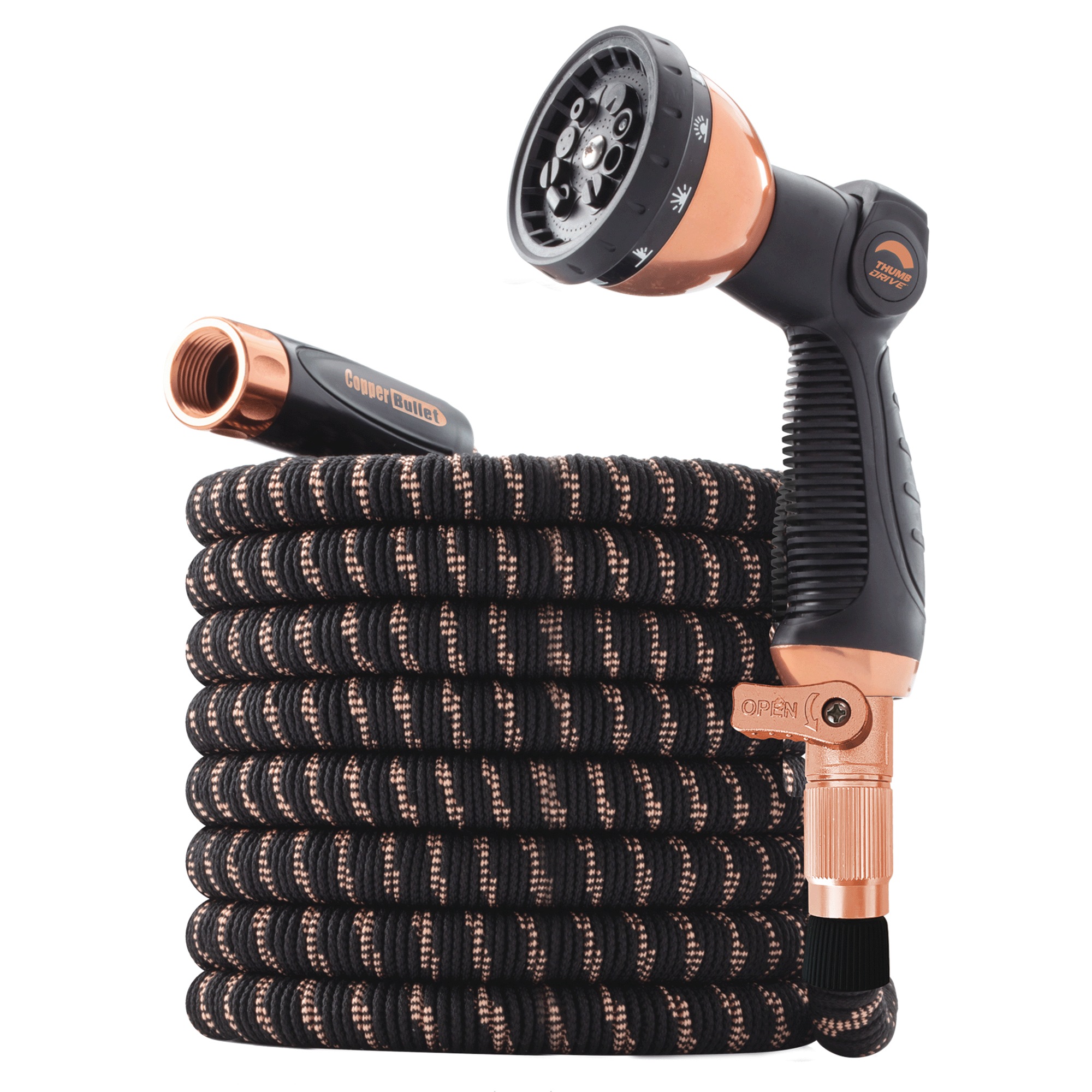 Copper Bullet Expanding 100-Foot Garden Pocket Hose, , large