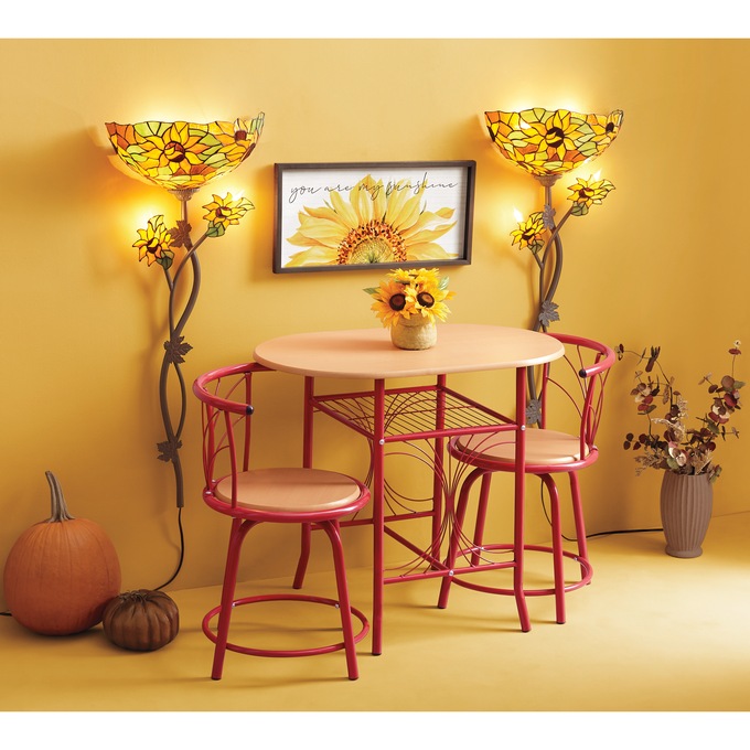 Stained Glass Sunflower Wallchiere, , large