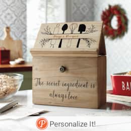 Recipe Box with Stand, , large