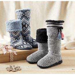 MUK LUKS Tabbi Fold Over Slipper Boot, , large