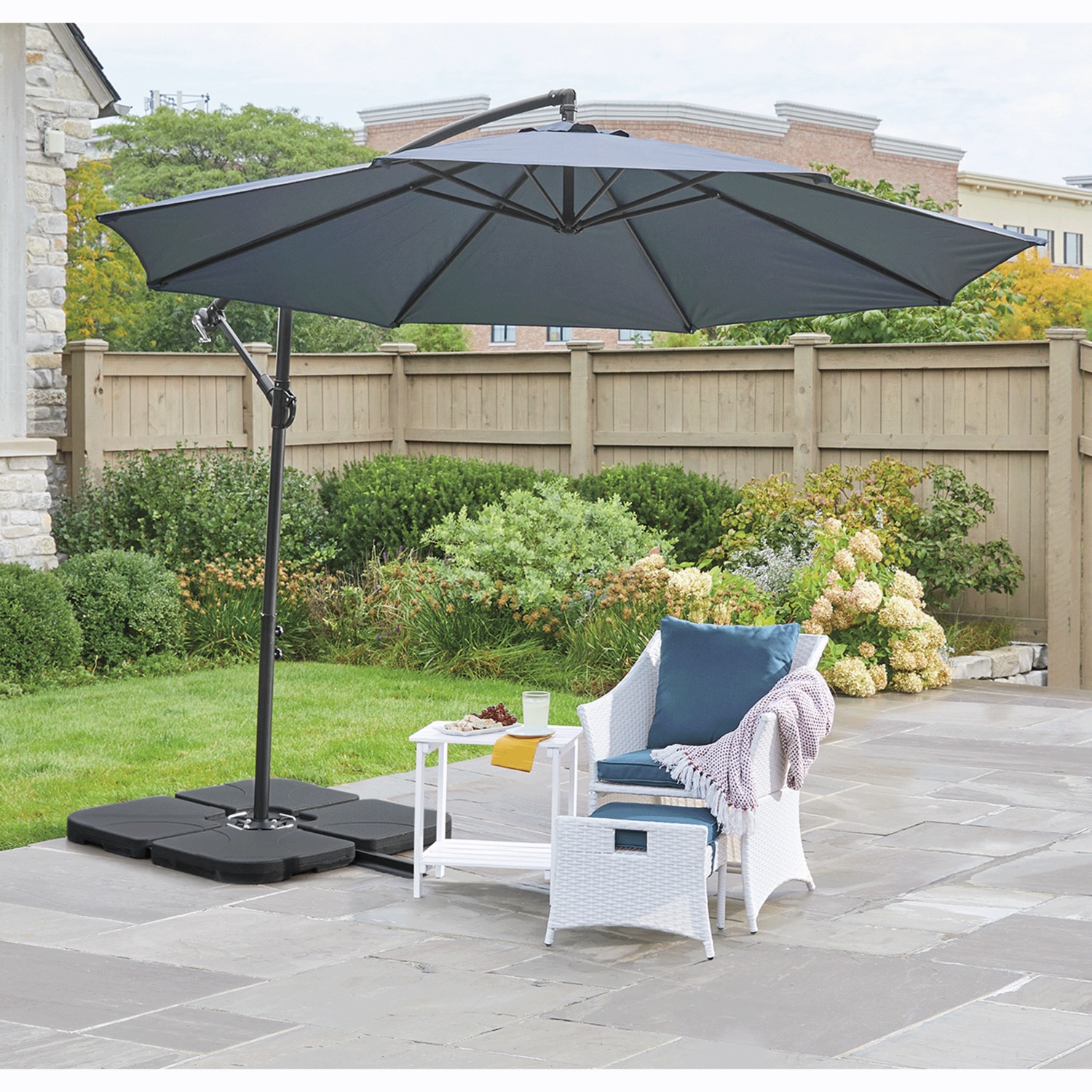 farland 10 ft offset cantilever patio umbrella 10' Offset Umbrella