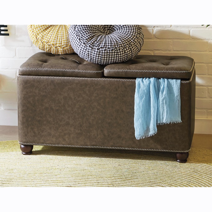 Taylor Tufted Storage Bench, , large