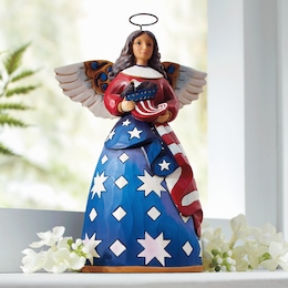 Jim Shore Patriotic Angel, , large