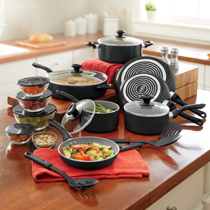 Country Kitchen Induction Cookware Sets - 13 Piece Nonstick Cast