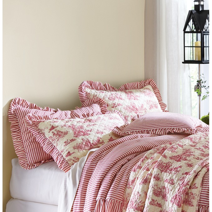 Ticking stripe pillow shams clearance