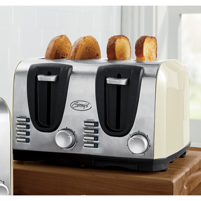 Ginny’s Essential 4-Slice Toaster with 7 Browning Levels, , large