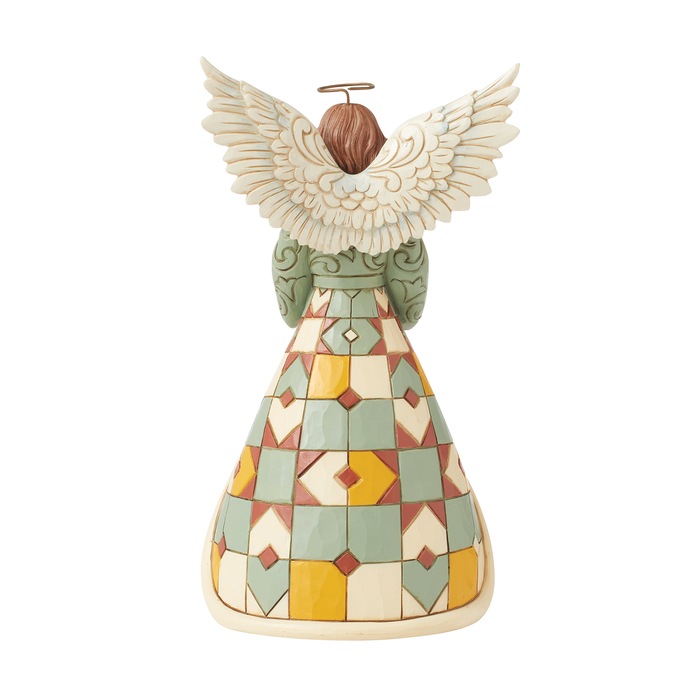 Jim Shore Heartwood Creek Hand-Painted Angel with Sunflower Figurine, Multi, large