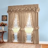 Mayfair Romantic Priscilla Ruffled Semi-Sheer Panel Pair with Tieback, , large