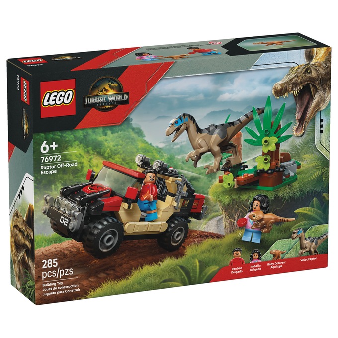 LEGO Jurassic World Raptor Off-Road Escape, , large