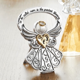 Mother of Pearl Bedside Angel, , large