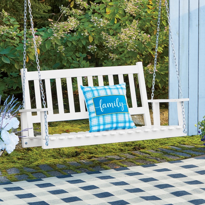 Hanging on sale swing bench