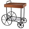 Industrial-Style Leeds End Table, Wood, large