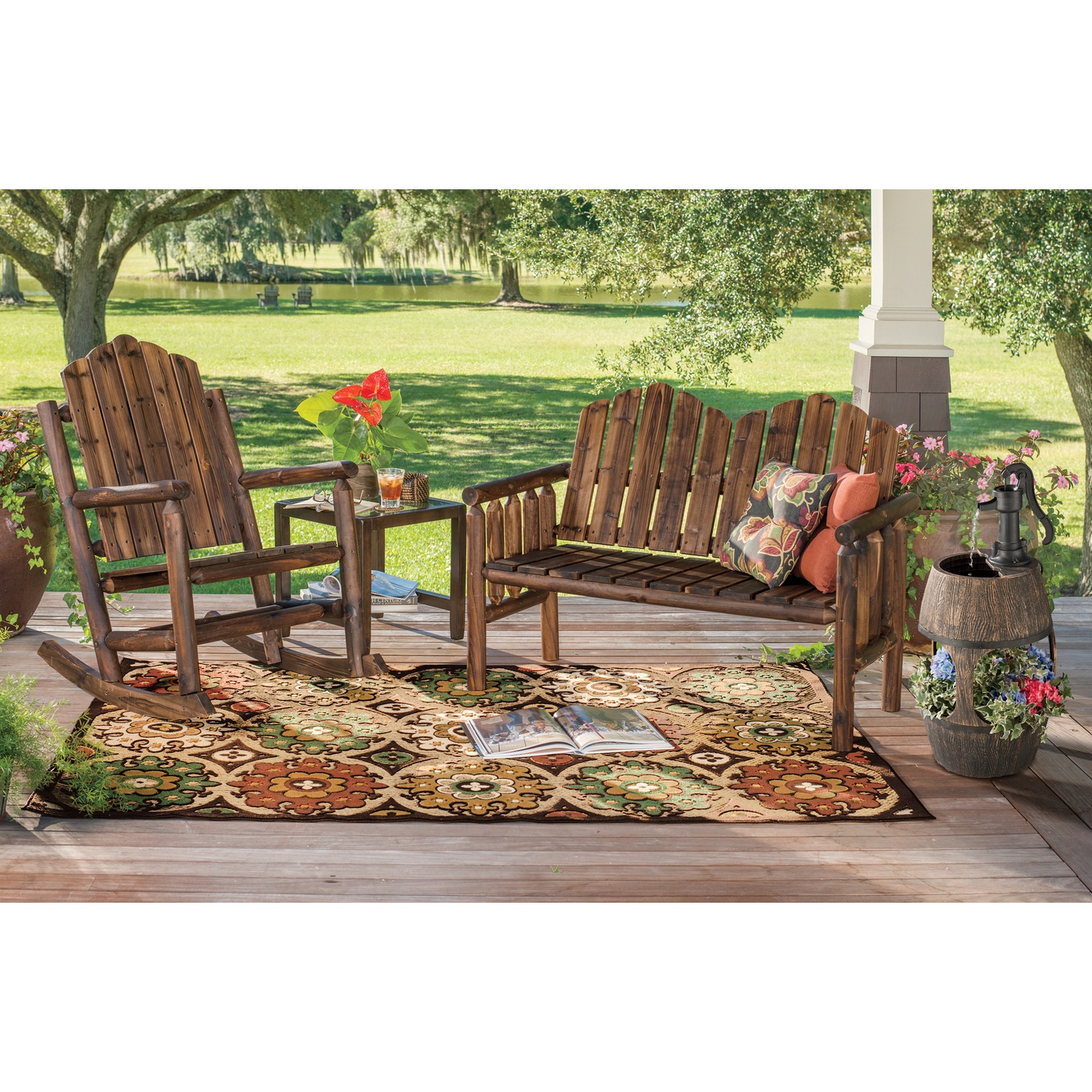 Whiskey Barrel Fountain Country Door