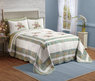 Loretta Embroidered Quilted Bedspread, , large