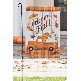Harvest Blessings Garden Flag - 12" x 18", , large
