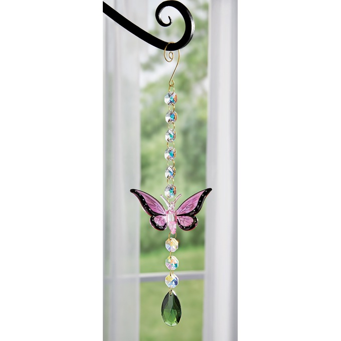 Glass Butterfly Suncatcher, , large