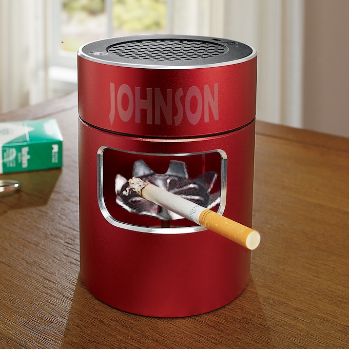 Personalized Desktop Air Purifier Ashtray, Red, large
