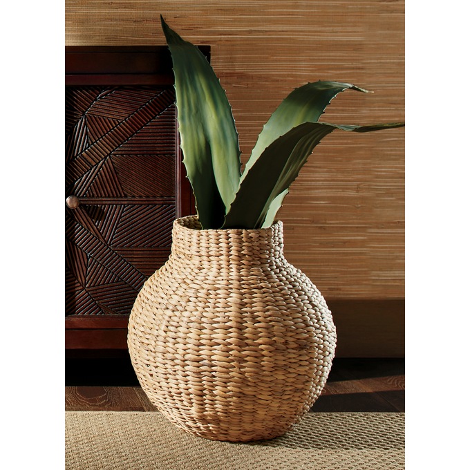 Natural Woven Floor Vase, , large