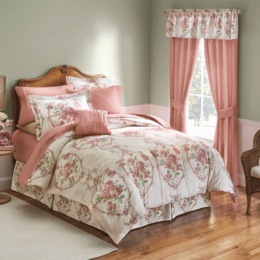 Estate Complete Bed Set, Window Treatments and Accent Pillow, , large