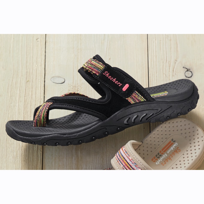 Skechers Reggae Toe Thong with Colorful Straps, , large