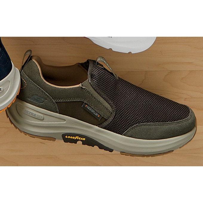 Skechers go walk mens brown on sale