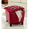 Hudson Ottoman, Red, large