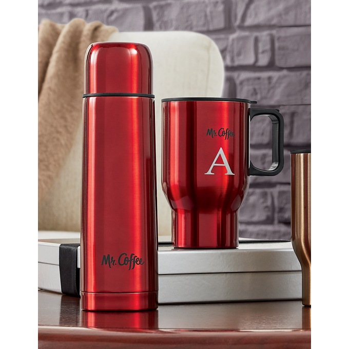 Mr. Coffee 2 Piece Thermal Travel Mug Set Country Door