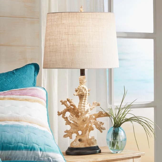 Coral Seahorse Lamp, , large