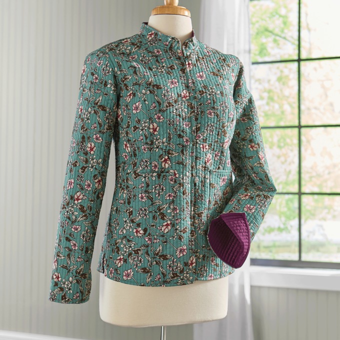 Floral Reversible Jacket, , large