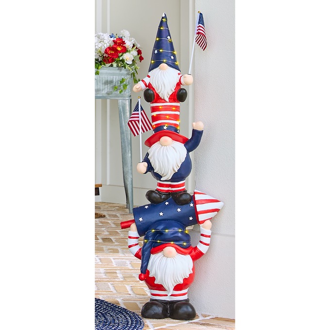 Stacked Patriotic Gnomes, , large