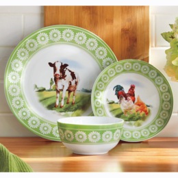 Colorful Farm Dinnerware Set, , large