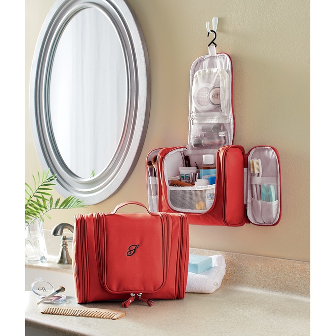 Personalized hanging toiletry bag clearance